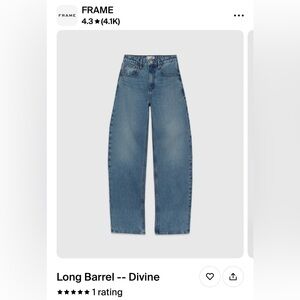 Frame Long Barrel Jeans